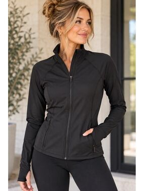 Old Navy Active Powersoft Full Zip Jacket Black Women’s L